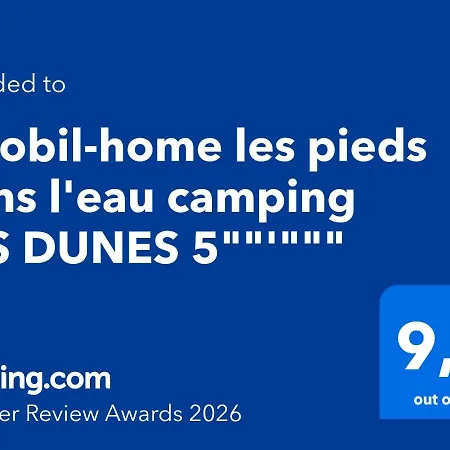 Mobil-home Les Pieds Dans L'eau Les Dunes 5